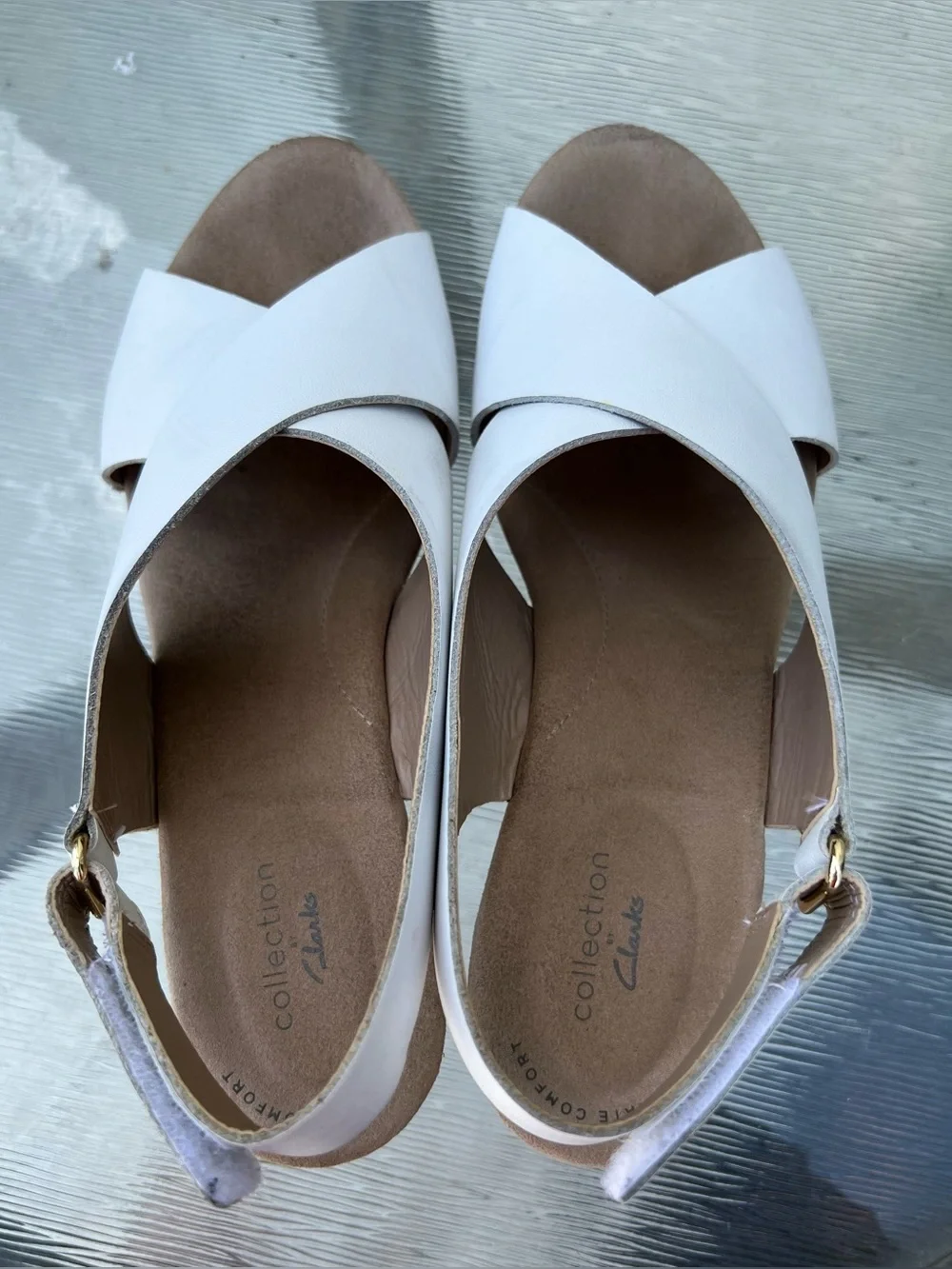 Clarks stylish white